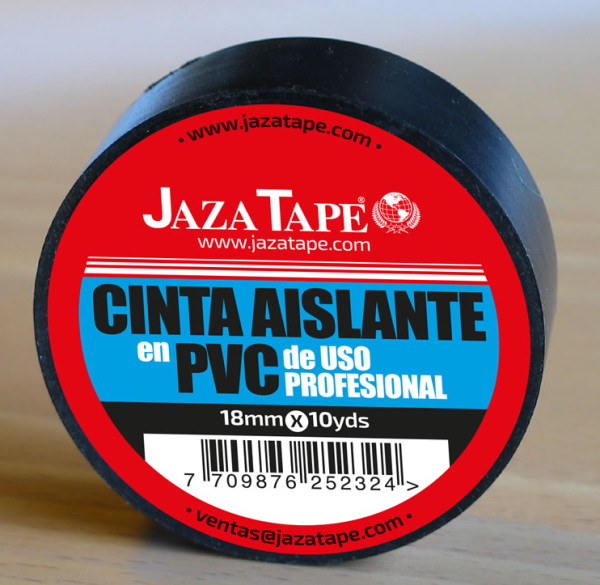 CINTA AISLANTE PVC COLOR NEGRO - 10M - 18MM / CAJA: 500 UNIDADES